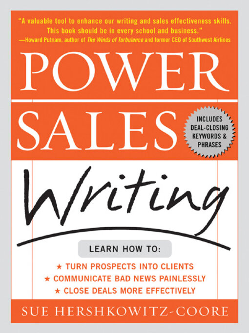 Sue A. Hershkowitz-Coore 的 Power Sales Writing 內容詳情 - 可供借閱